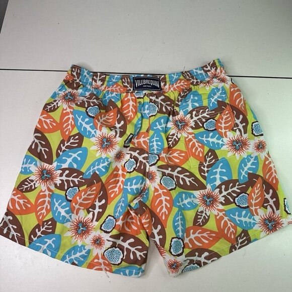 VILEBREQUIN Swimwear Floral Hawaiian Gecko Trunks  Men’s Size XXL 2XL - Picture 1 of 11